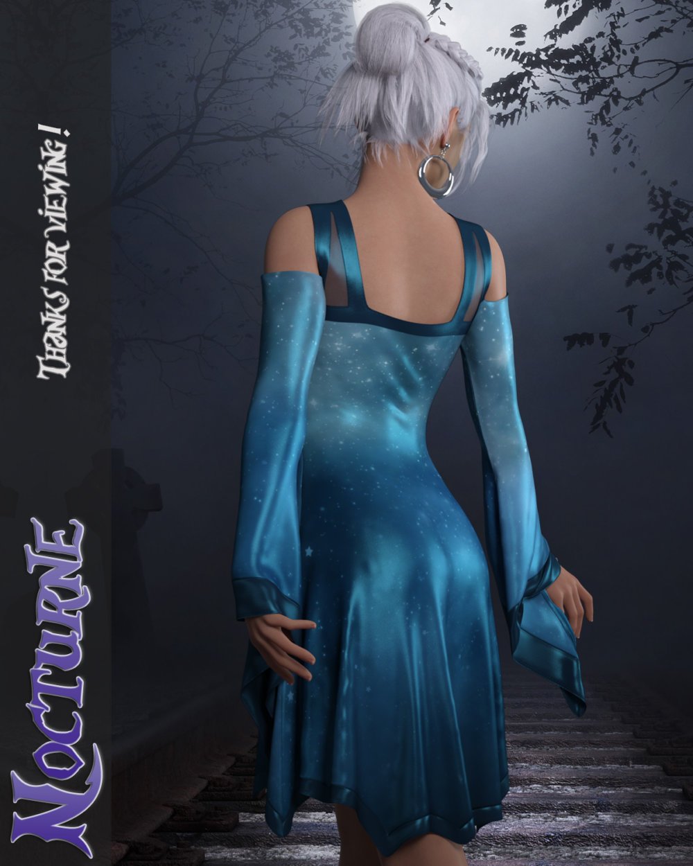 Nocturne - dForce dress for Genesis 8 Females