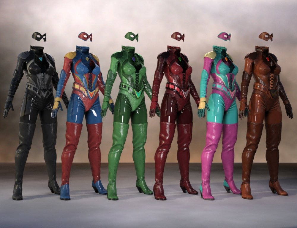 Superhero Sci-fi Suit for Genesis 8 Female(s) ⋆ Freebies Daz 3D