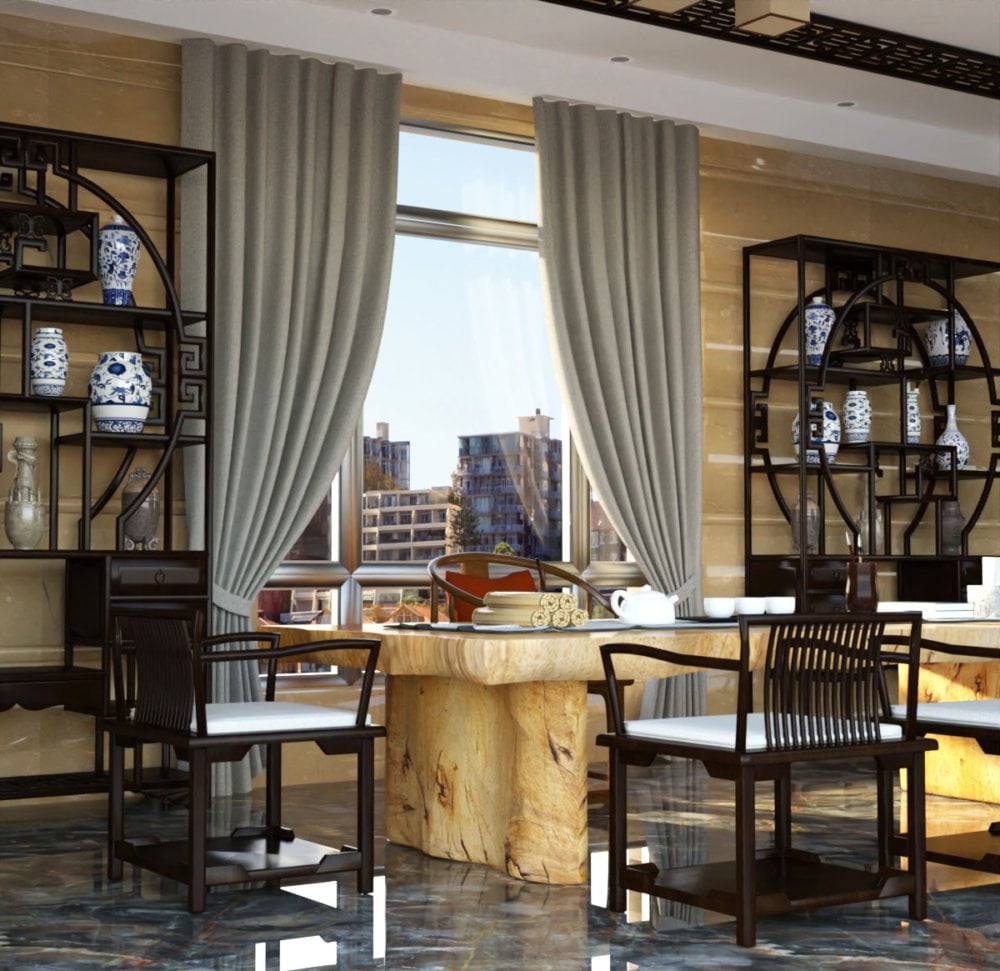 Traditional Chinese Study Room