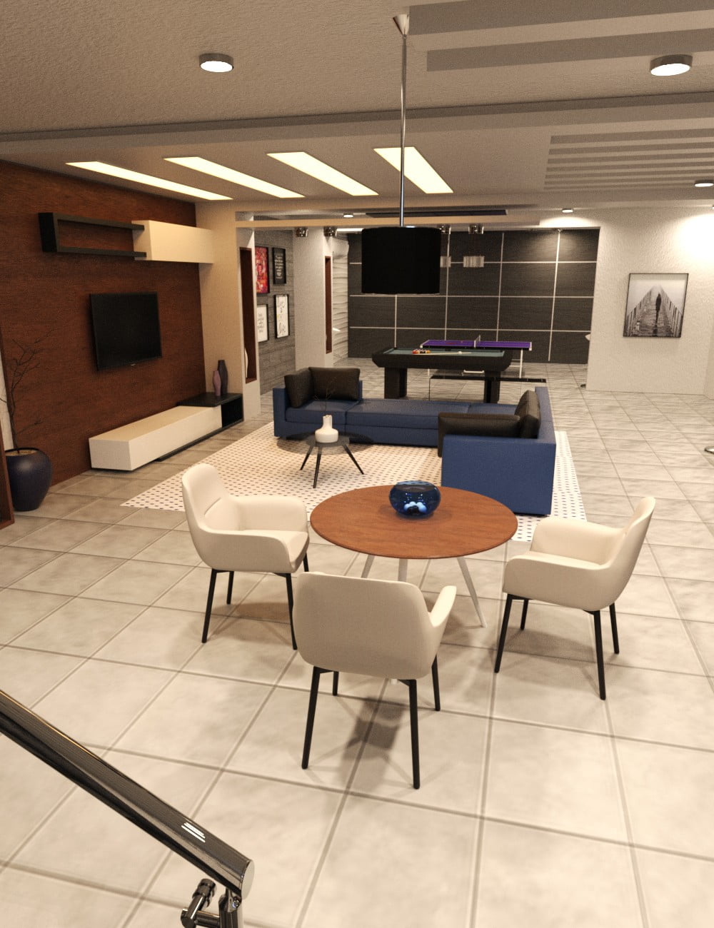 Basement Entertainment Room