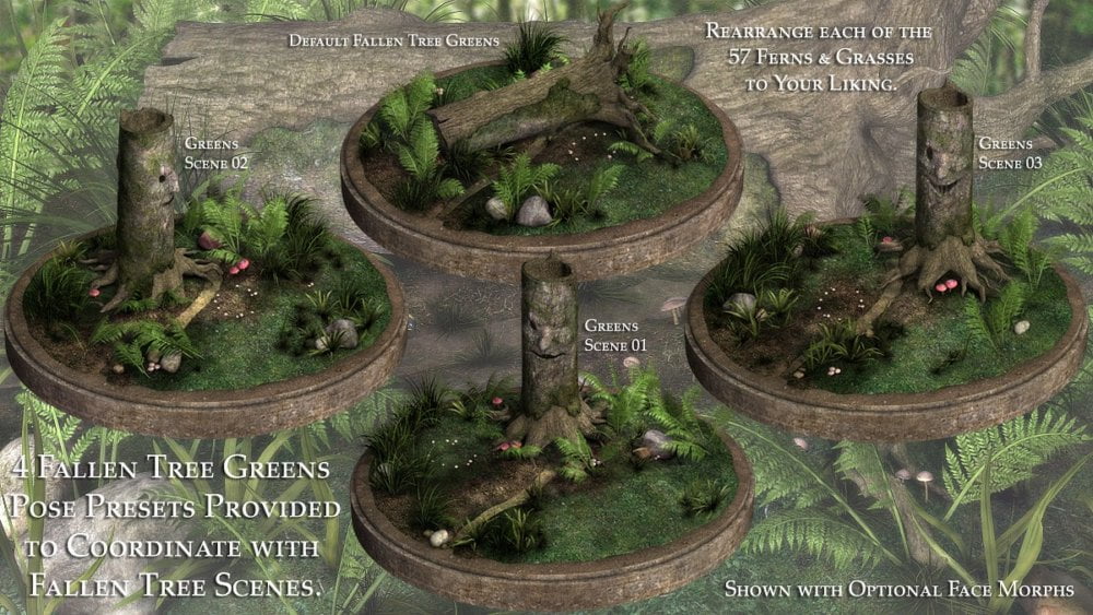 Greens for Fallen Tree