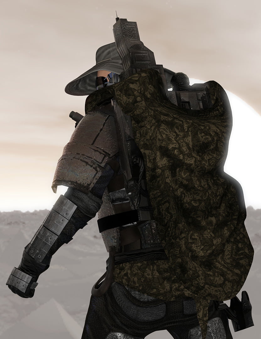 ArtDev DarkVoid Exploration Unit Bucket Hat And Camo Wrap