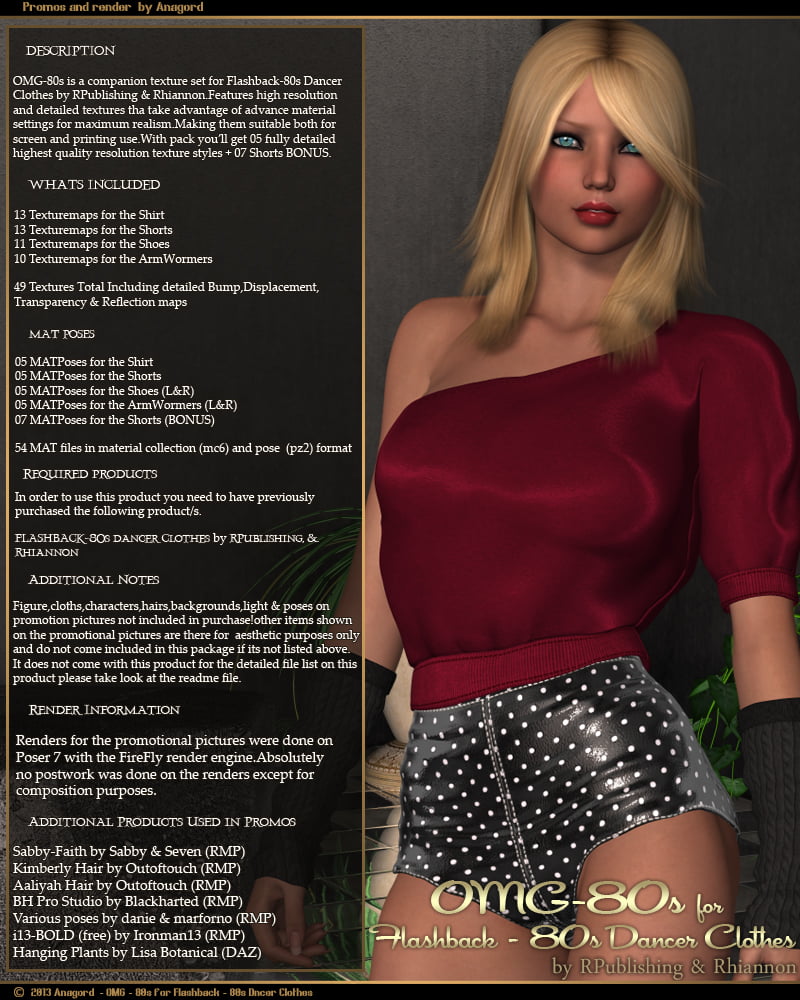 OMG-80s for Flashback-80s Dancer Clothes