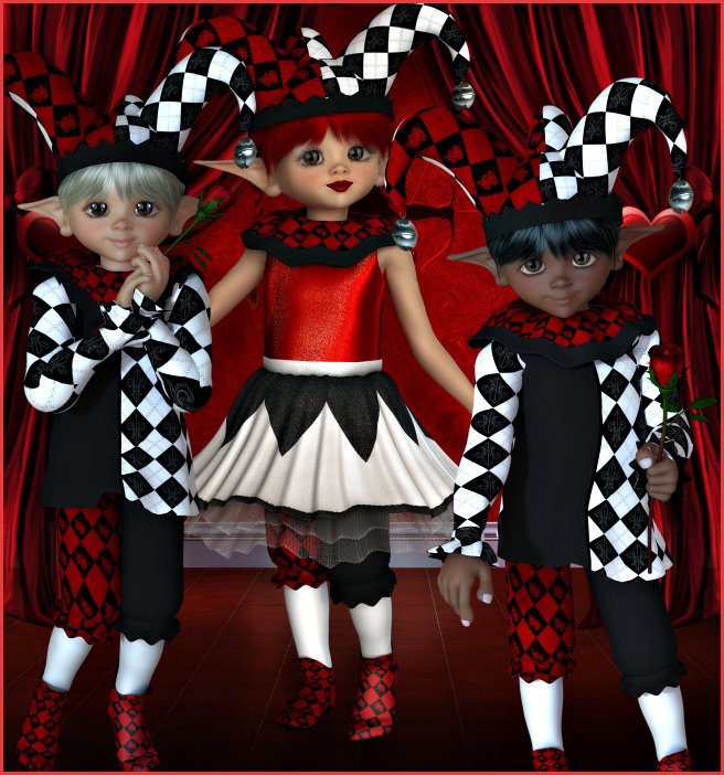 Little King and Queen of Hearts Graphics