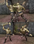 Orc Battle Poses for Orc HD and Genesis 8 Male