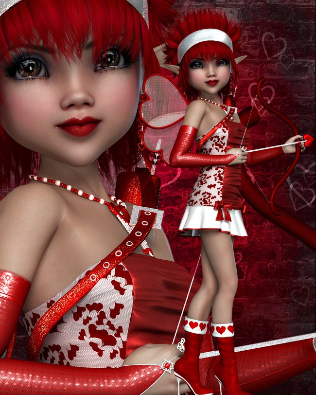 Sweetheart Valentine Fairy Graphics