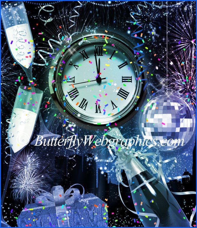 Bright New Year Background Graphics