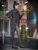 dForce Dystopian Future Outfit for Genesis 8 Female(s)