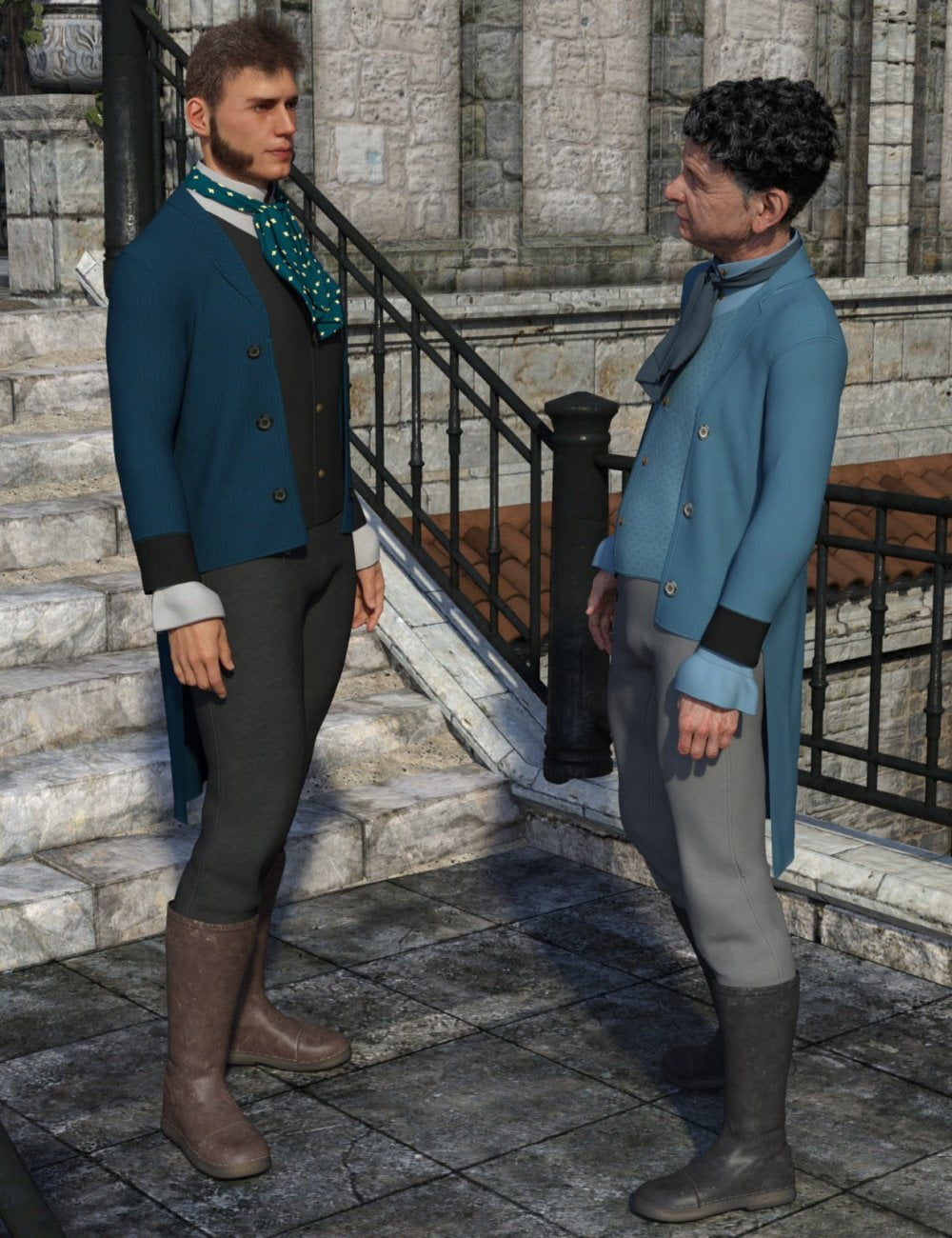 dForce Regency Outfit for Genesis 8 Male(s)