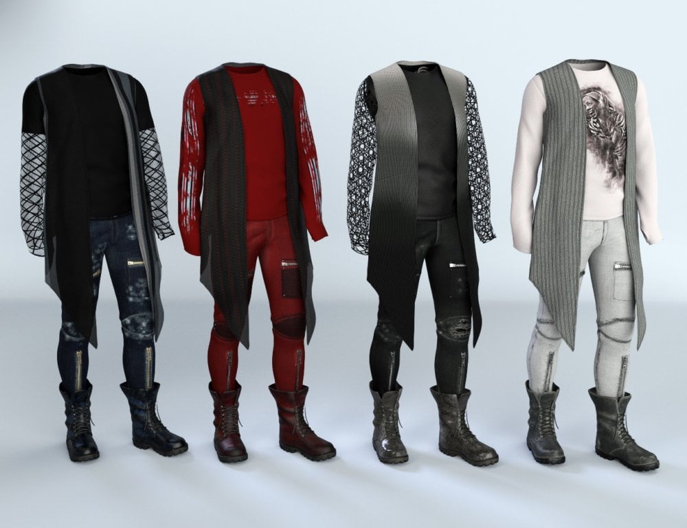 dForce Grunge Outfit Textures