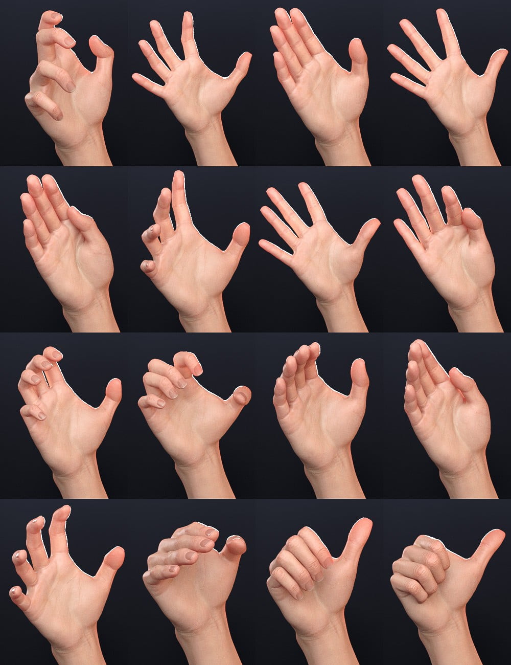 FeralFey's Get a Grip Poses for Genesis 8