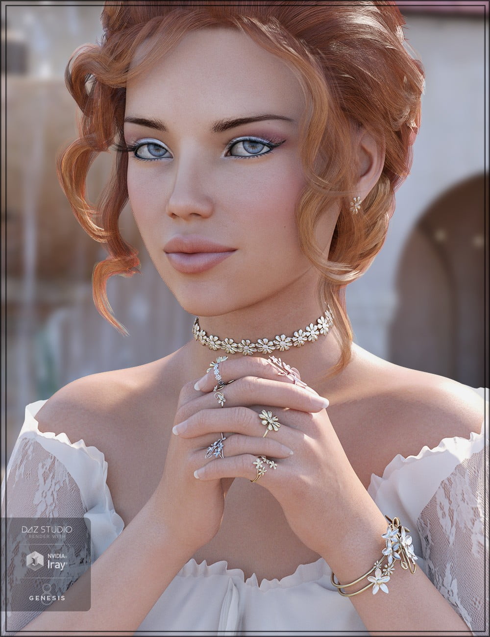 Floral Bliss Jewelry for Genesis 8 Female(s)