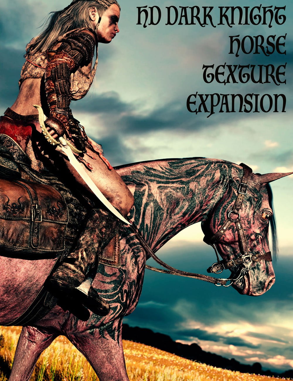 HD Dark Knight Horse Texture Expansion