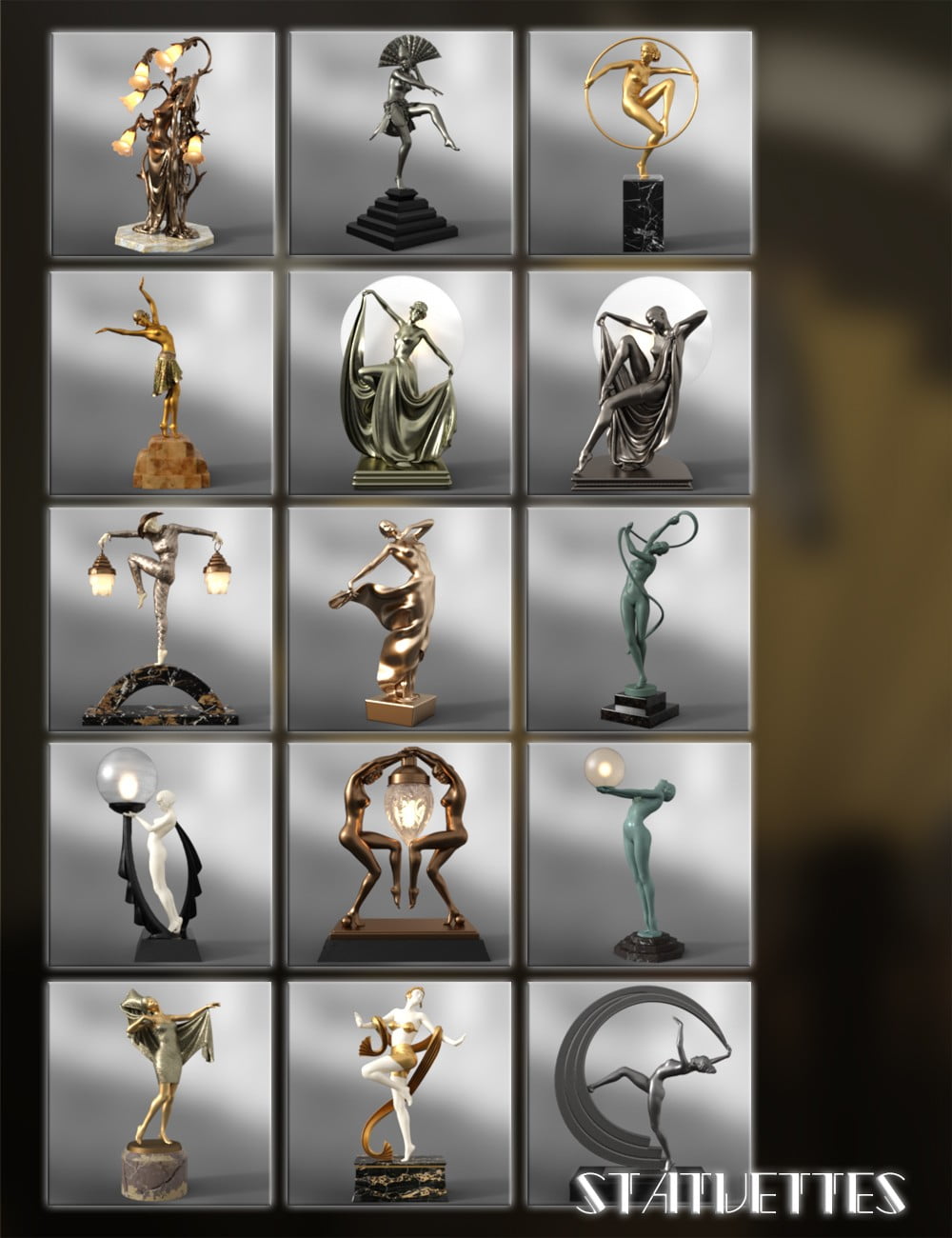 Jepe's Art Deco Statuettes for Victoria 8