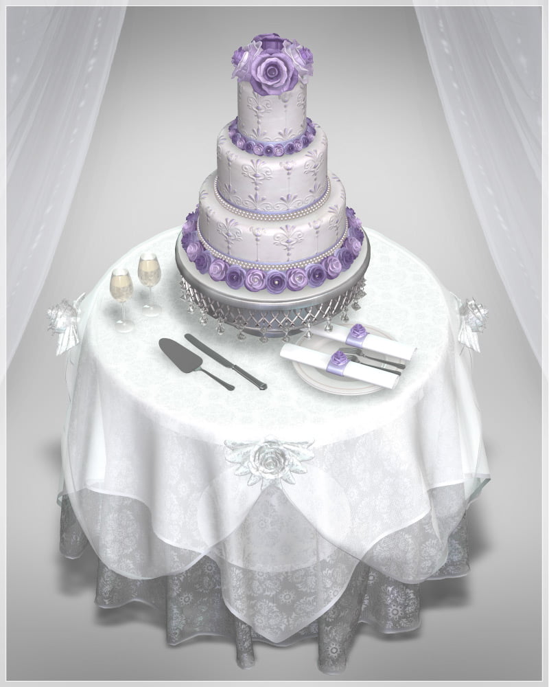 GCD Wedding Cake and Table Set