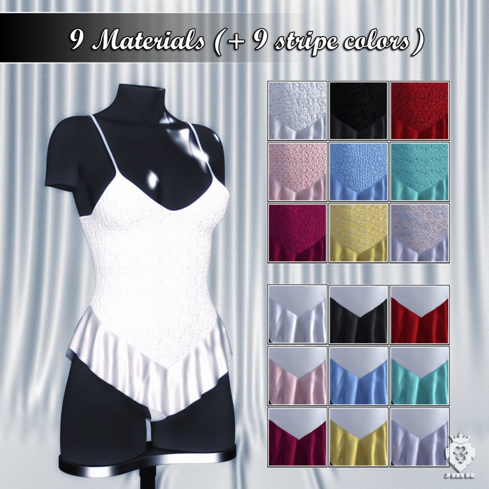 JMR dForce Allure Teddy Lingerie for G3F and G8F