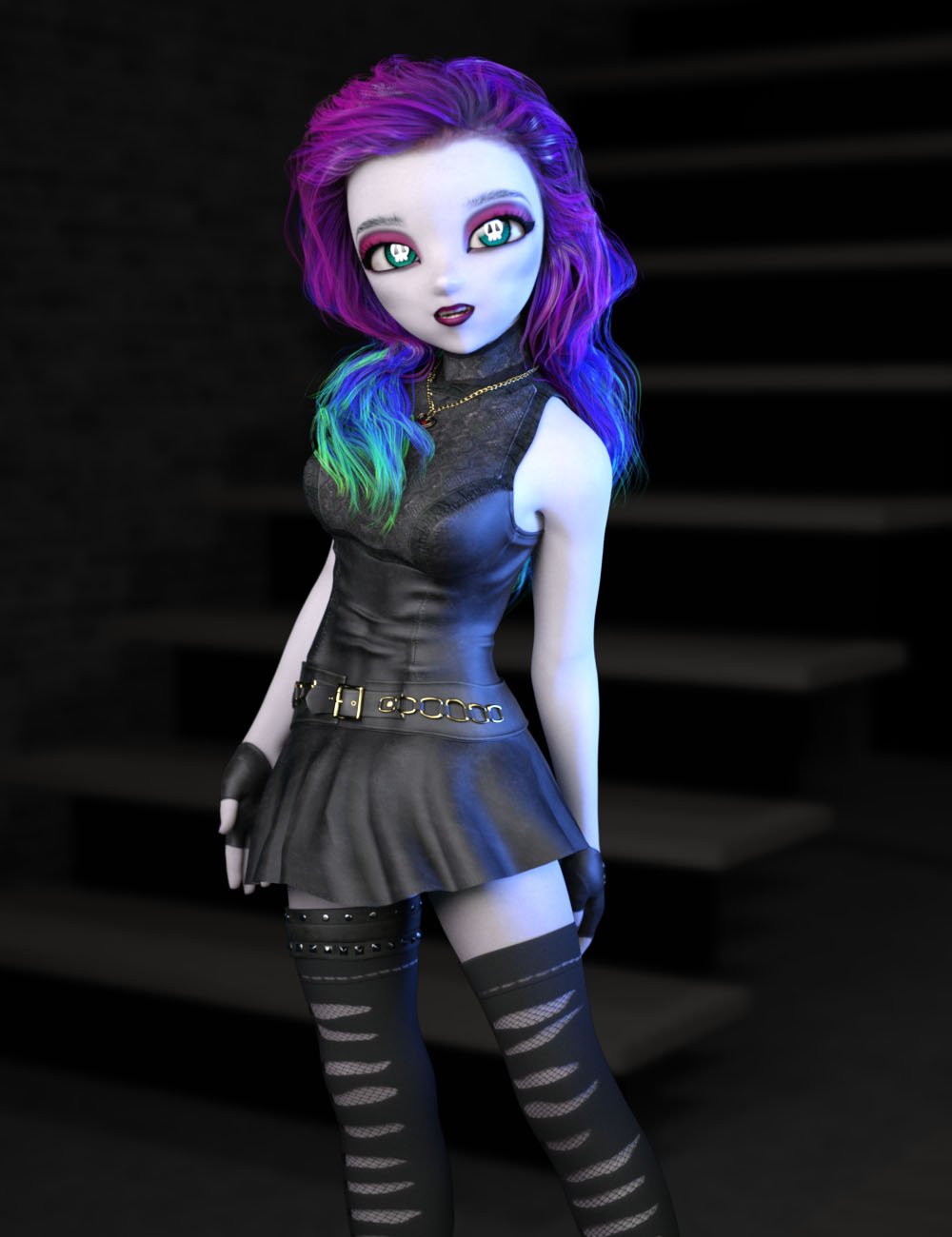 Chibi Goth for Petunia and Posey G8F