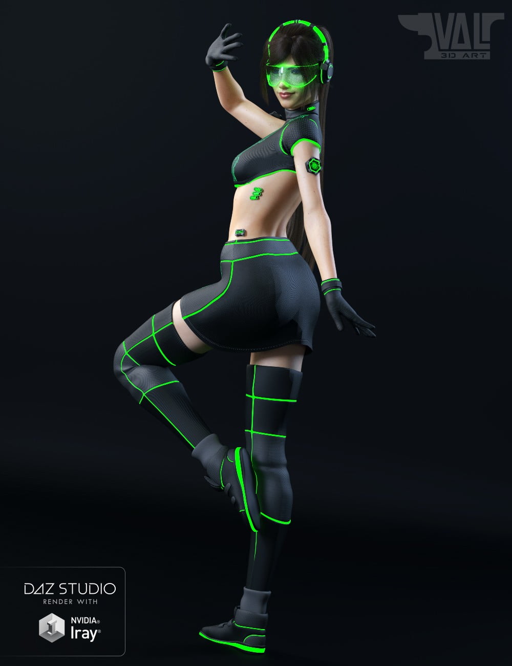 Zari SciFi Outfit for Genesis 8 Female(s)
