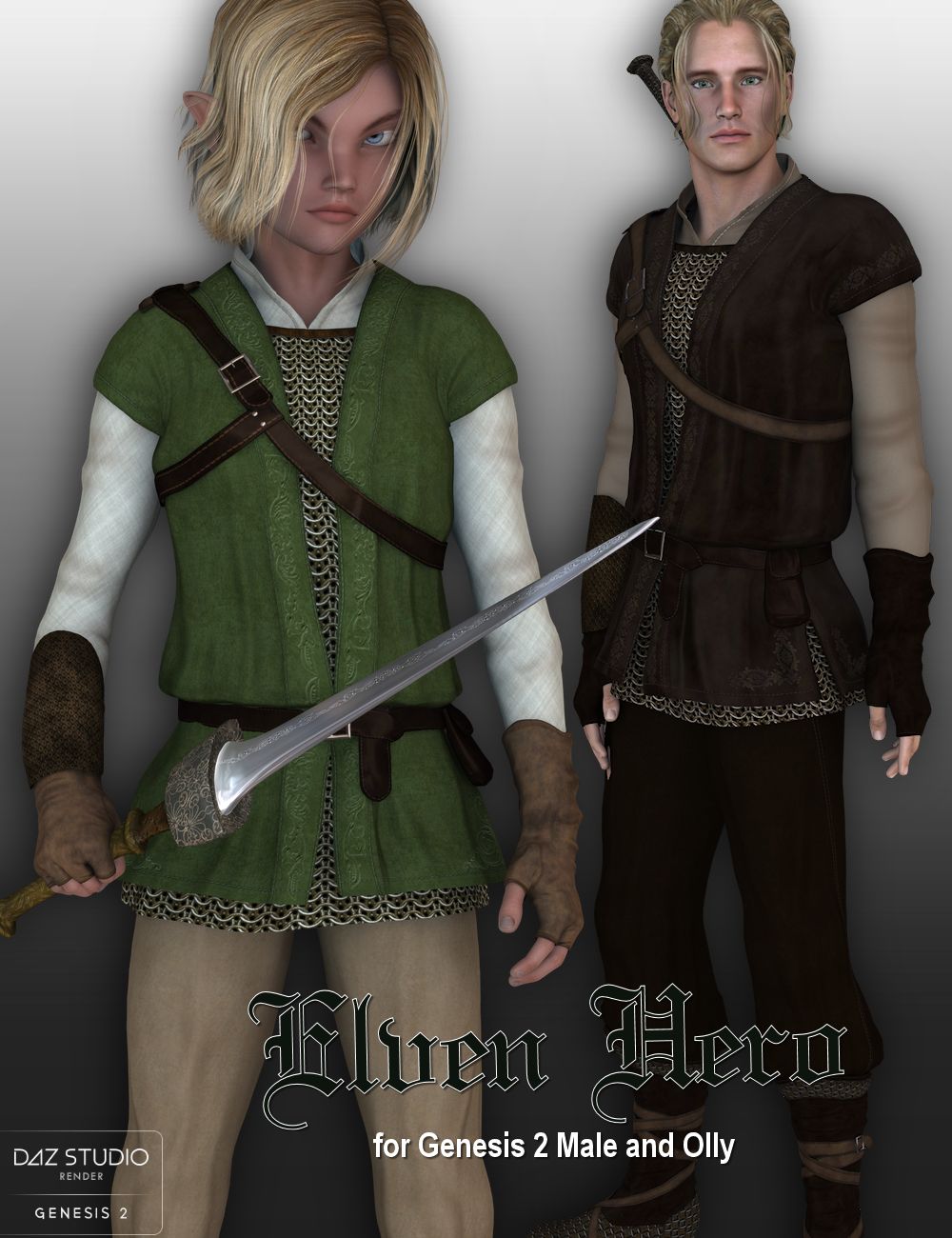 Elven Hero for Genesis 2 Male