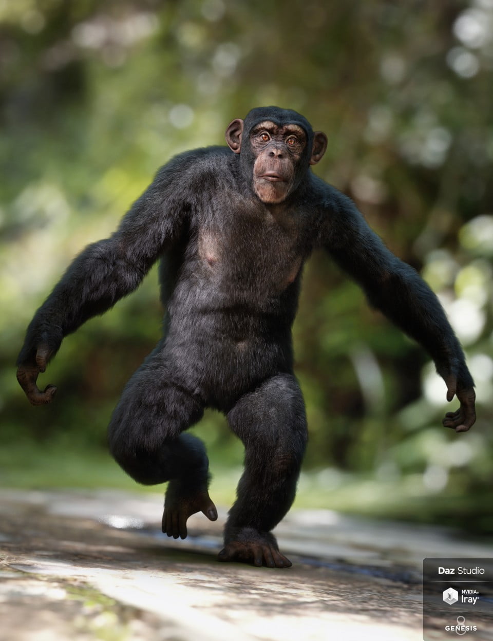 Anthropomorphs – Chimpanzee for Genesis 8 Male