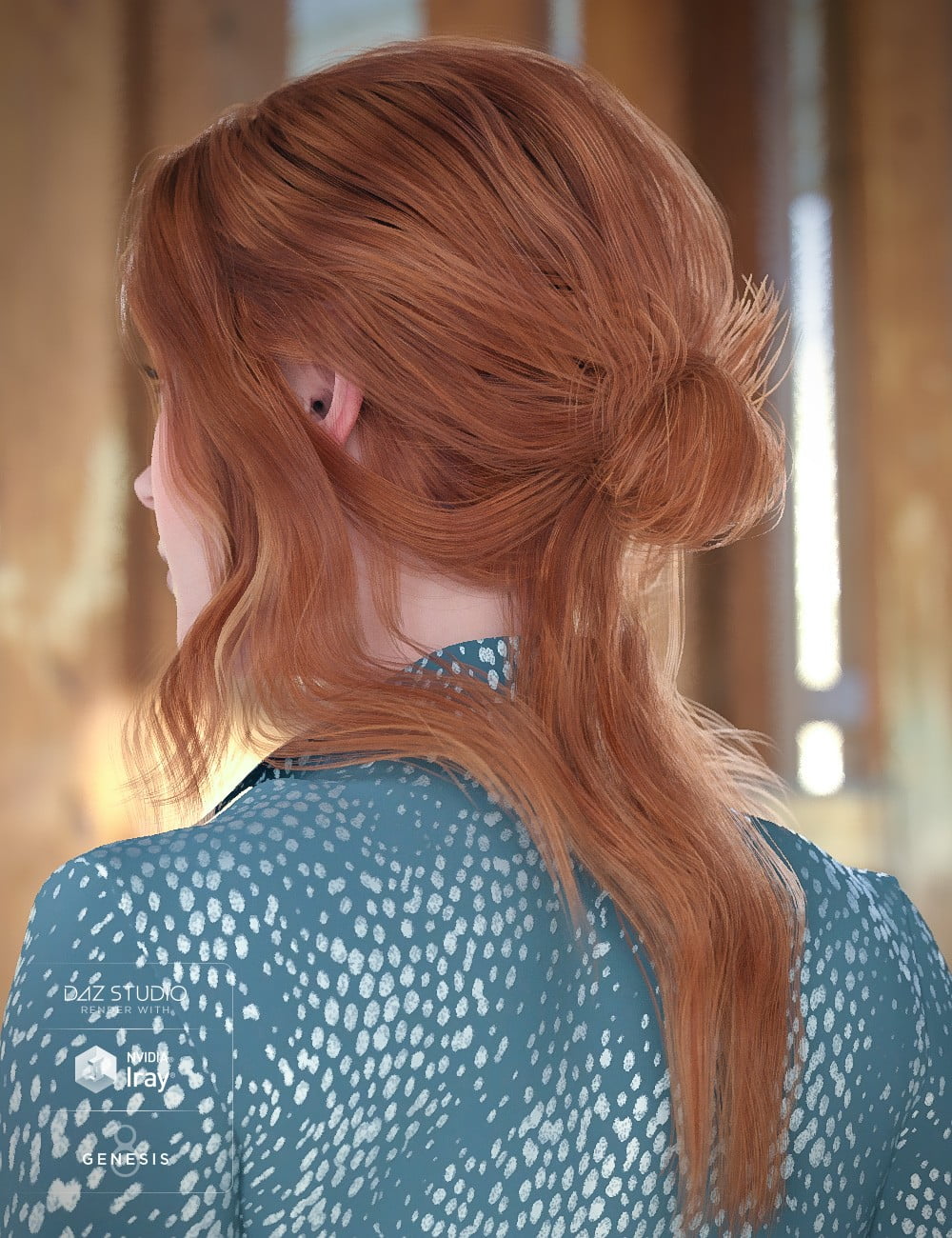 Capri Hair for Genesis 8 Female(s)