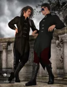 dForce Gothic Prince Outfit Textures