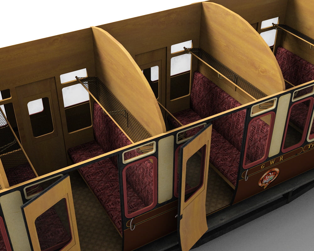 GWR Toplight passenger coach