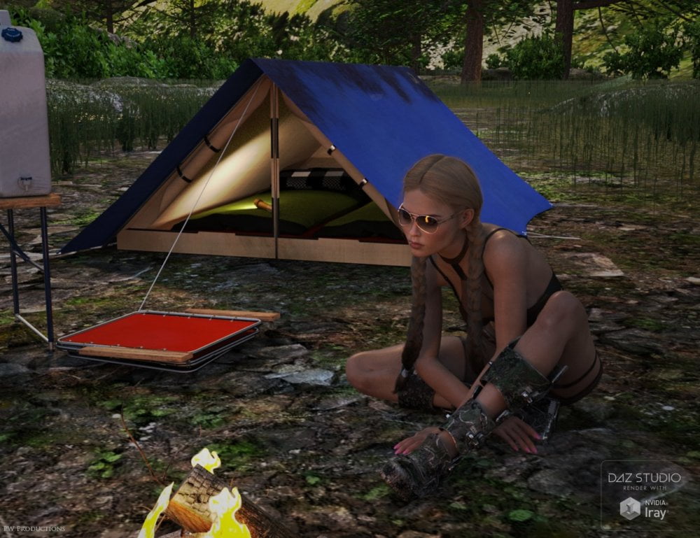 PW Happy Camping Outdoor Prop Set