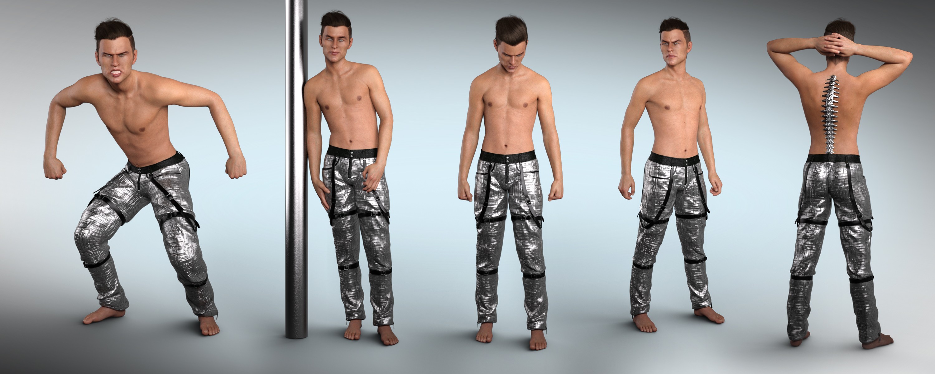 Z Alien Factor - Poses and Expressions for Nix 8 and Genesis 8 Male