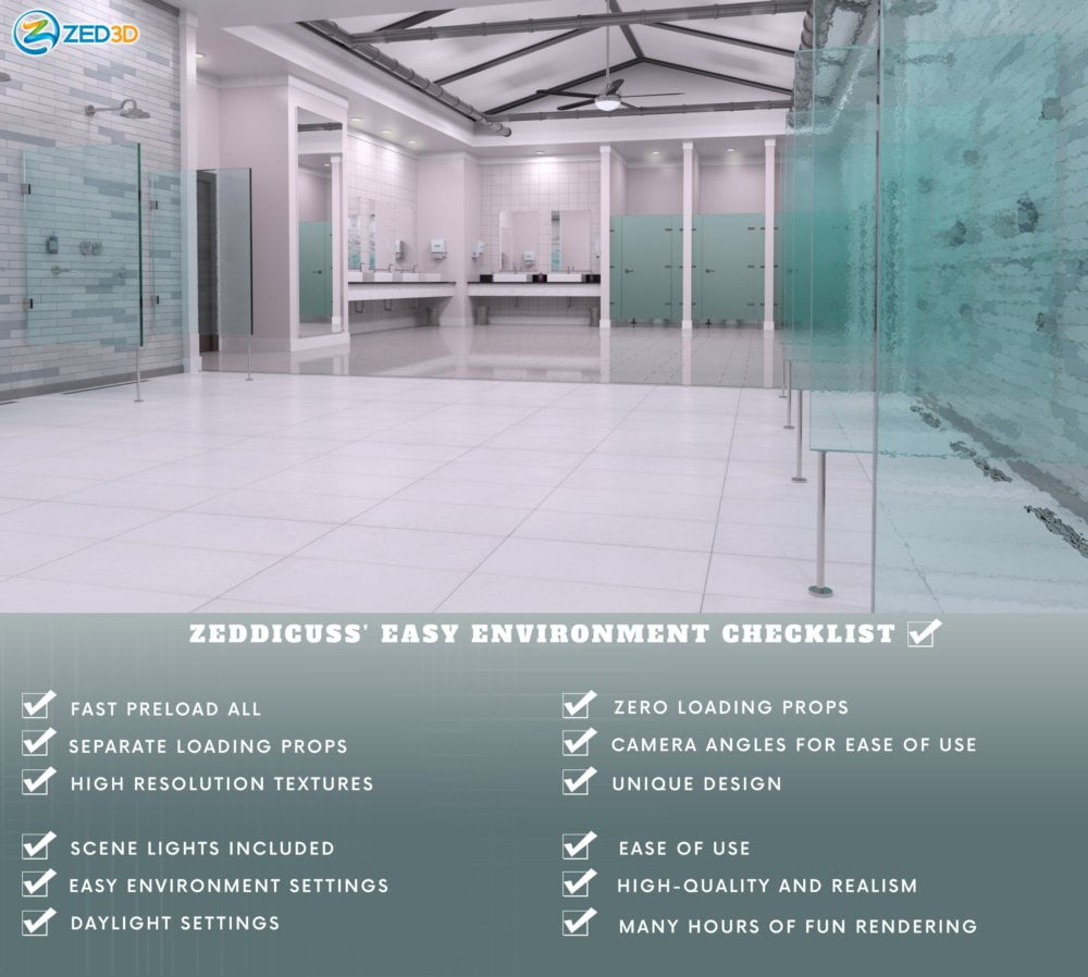 Z Shower and Lavatory Environment