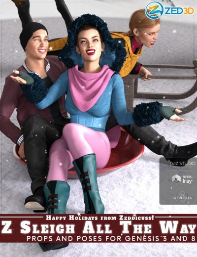 z-sleigh-all-the-way-props-and-poses-00-main-daz3d-2