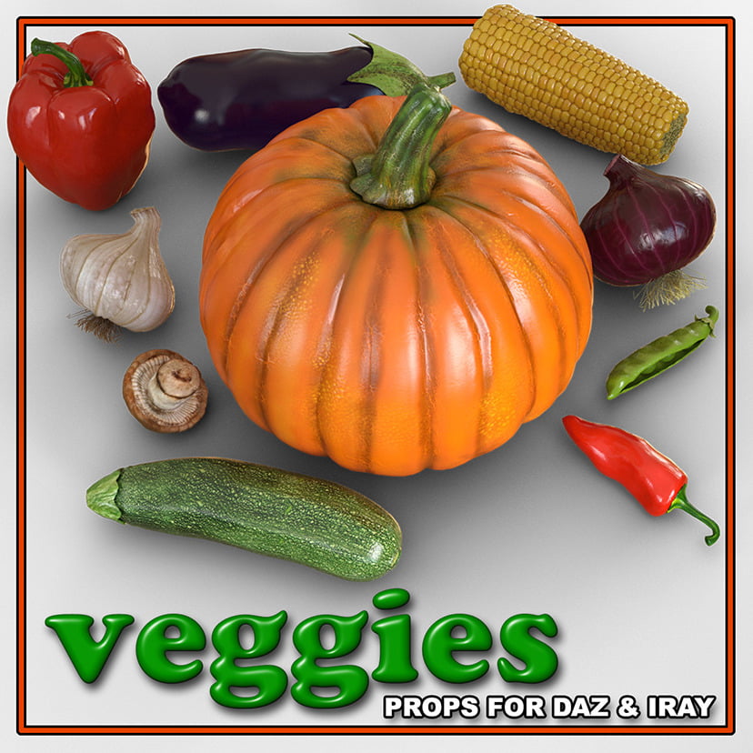 Exnem Veggies for Daz Studio Iray