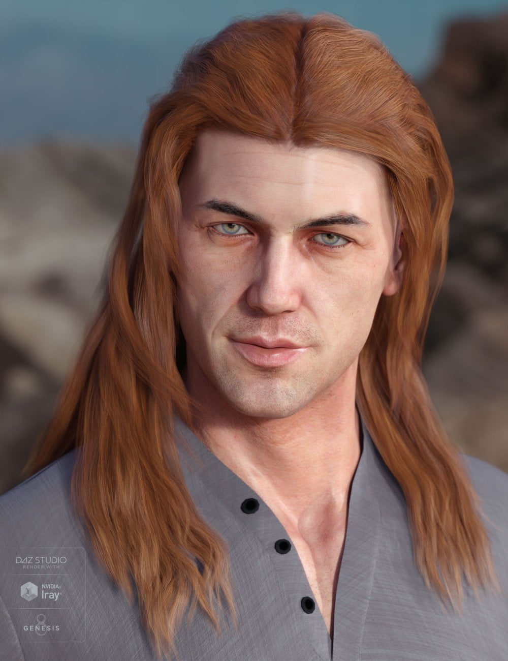Orson Hair for Genesis 3 & 8 Male(s)