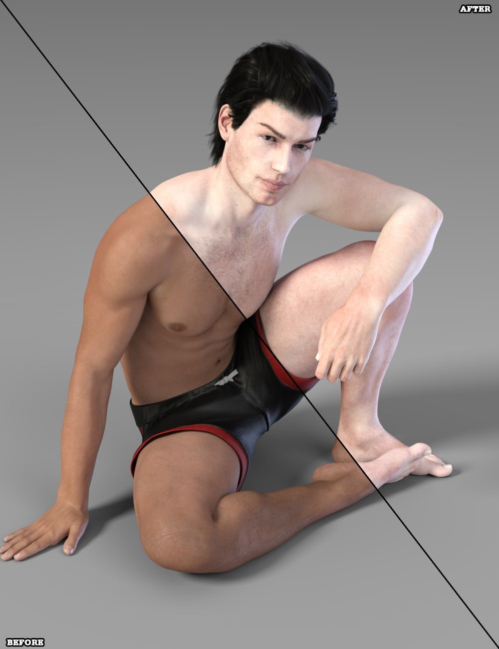 EcVh0's Iray Pale Skin Shader for Genesis 8 Male(s)