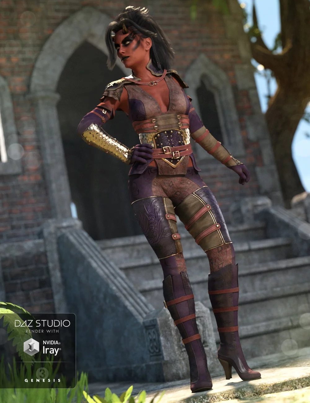 Dragon Rider Outfit Textures ⋆ Freebies Daz 3D