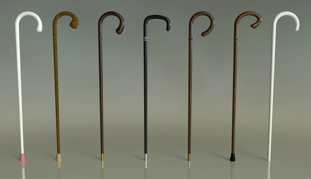 Old Man Poses and Walking Cane for Floyd 8