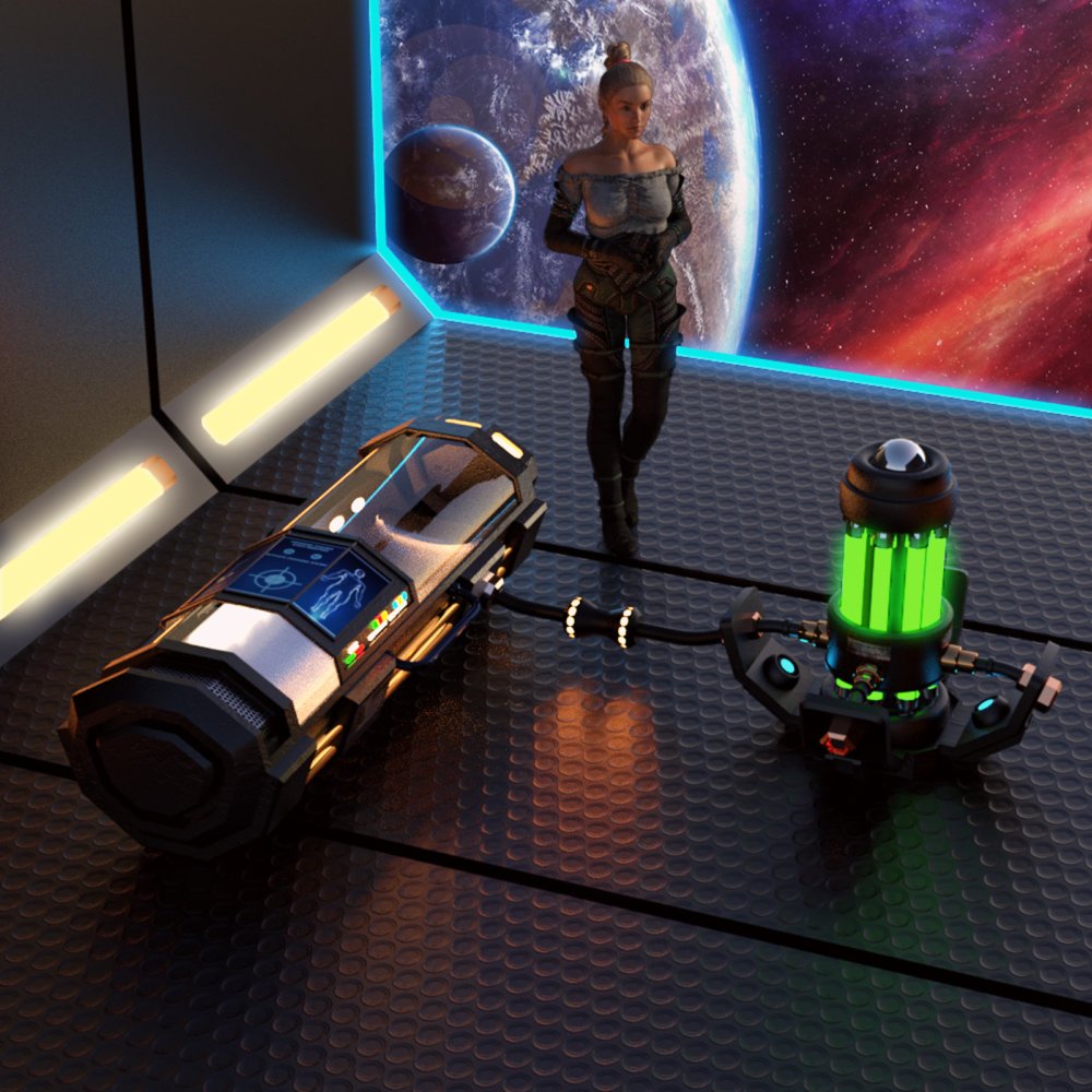 Sci Fi Stasis Pod