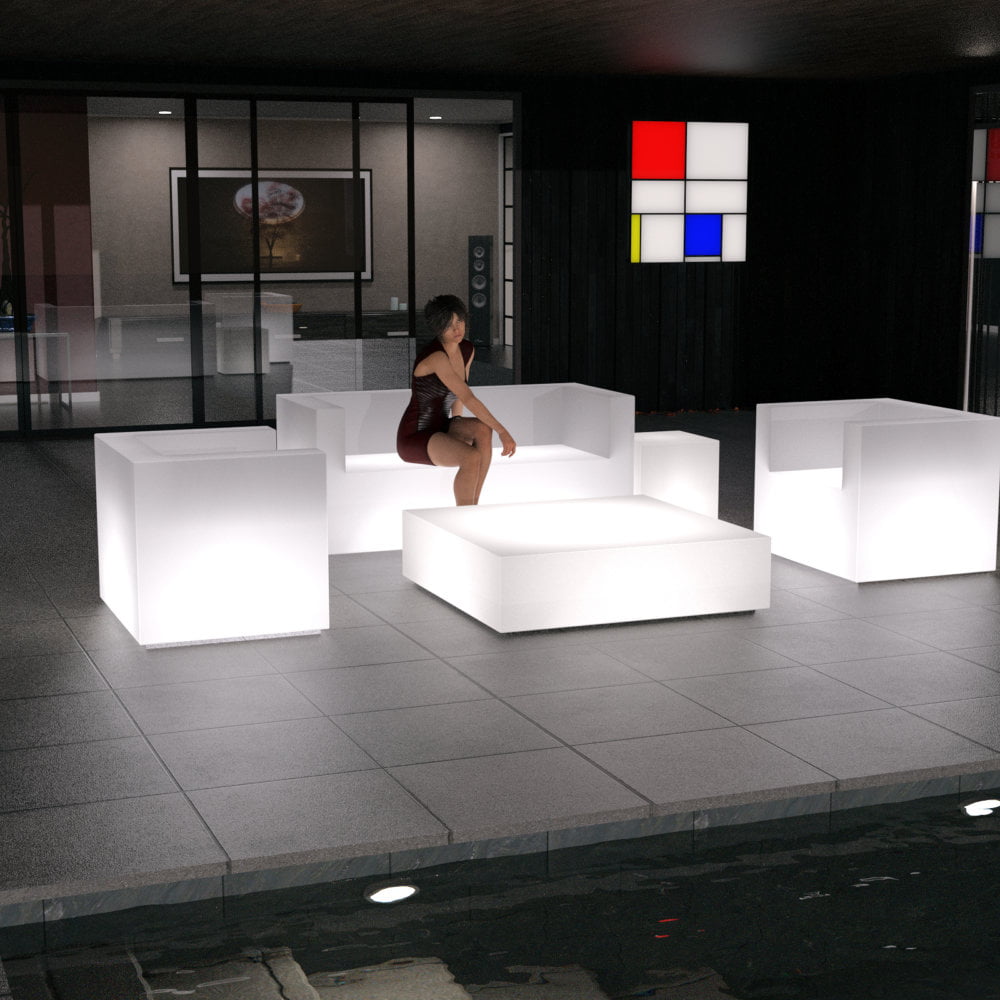 Night lights: Lighted furniture for Daz Studio Iray