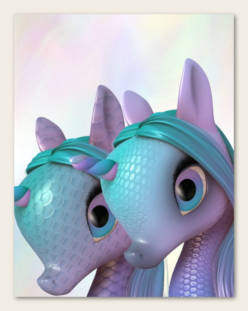 Fairytale Unicorn Baby for DAZ Studio