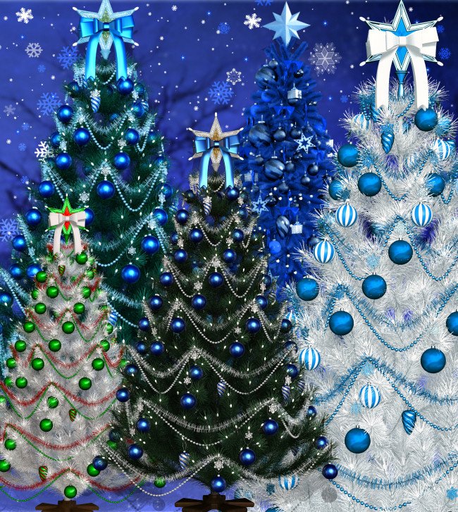 Christmas Sparkle Tree Graphics
