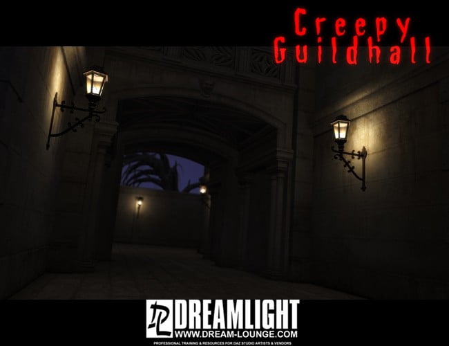 Creepy Guildhall DAZ Studio Light Set