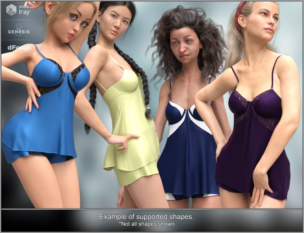 dForce Silky Nights for Genesis 8 Female(s)