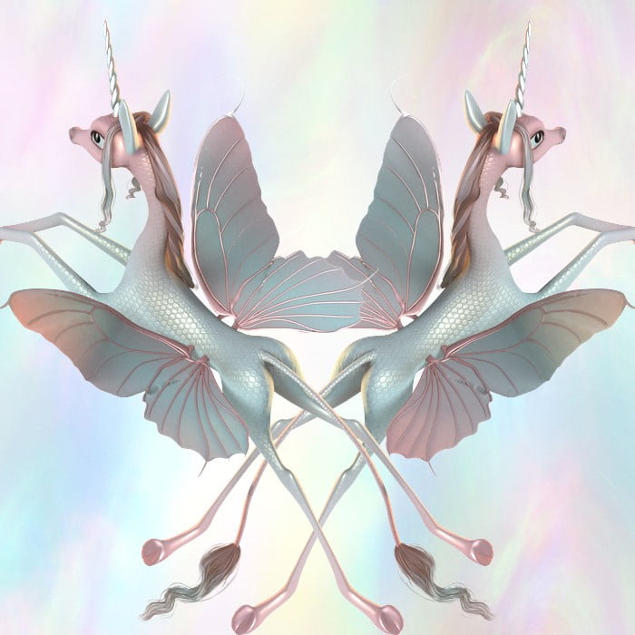 Fairytale Wings for the Unicorn for DAZ Studio