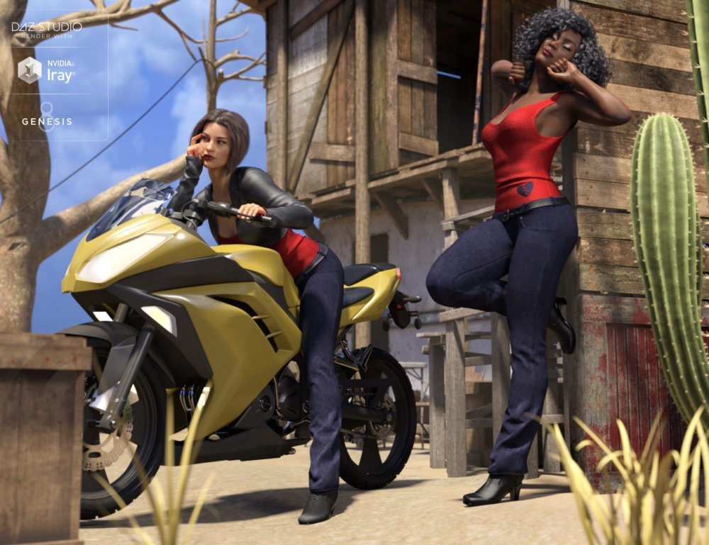 Riviera Noon Outfit for Genesis 8 Female(s)