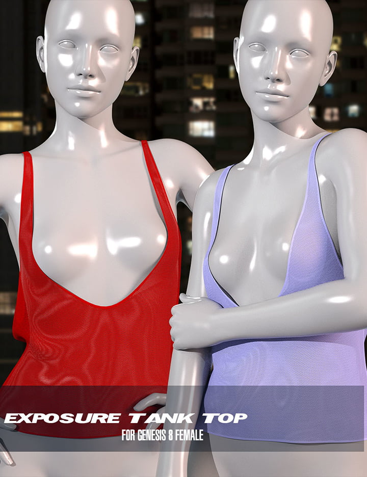 dForce Exposure Tank Top for Genesis 8 Female