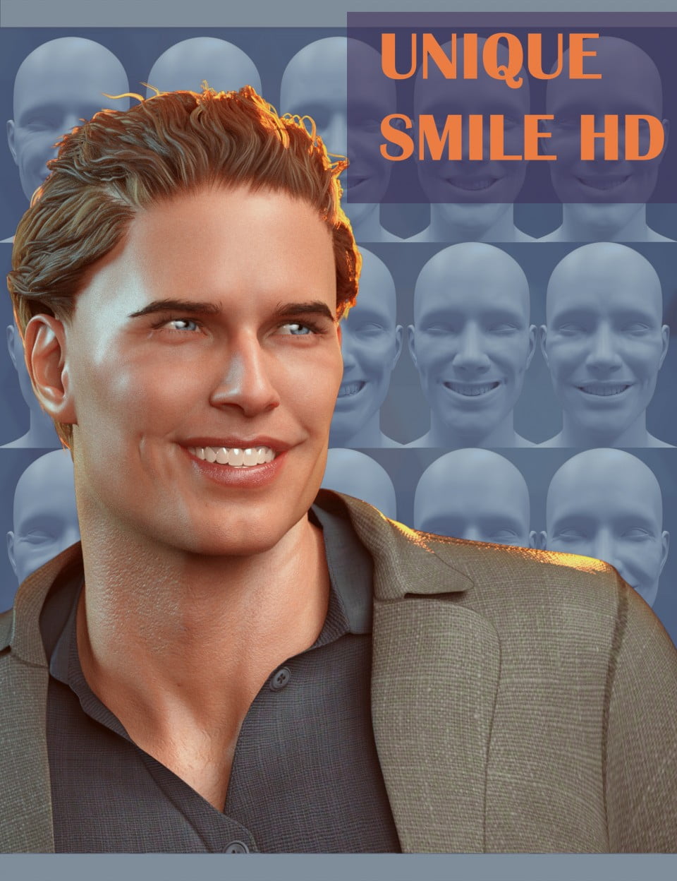 20 Unique Smiles HD for Genesis 8 Male(s)
