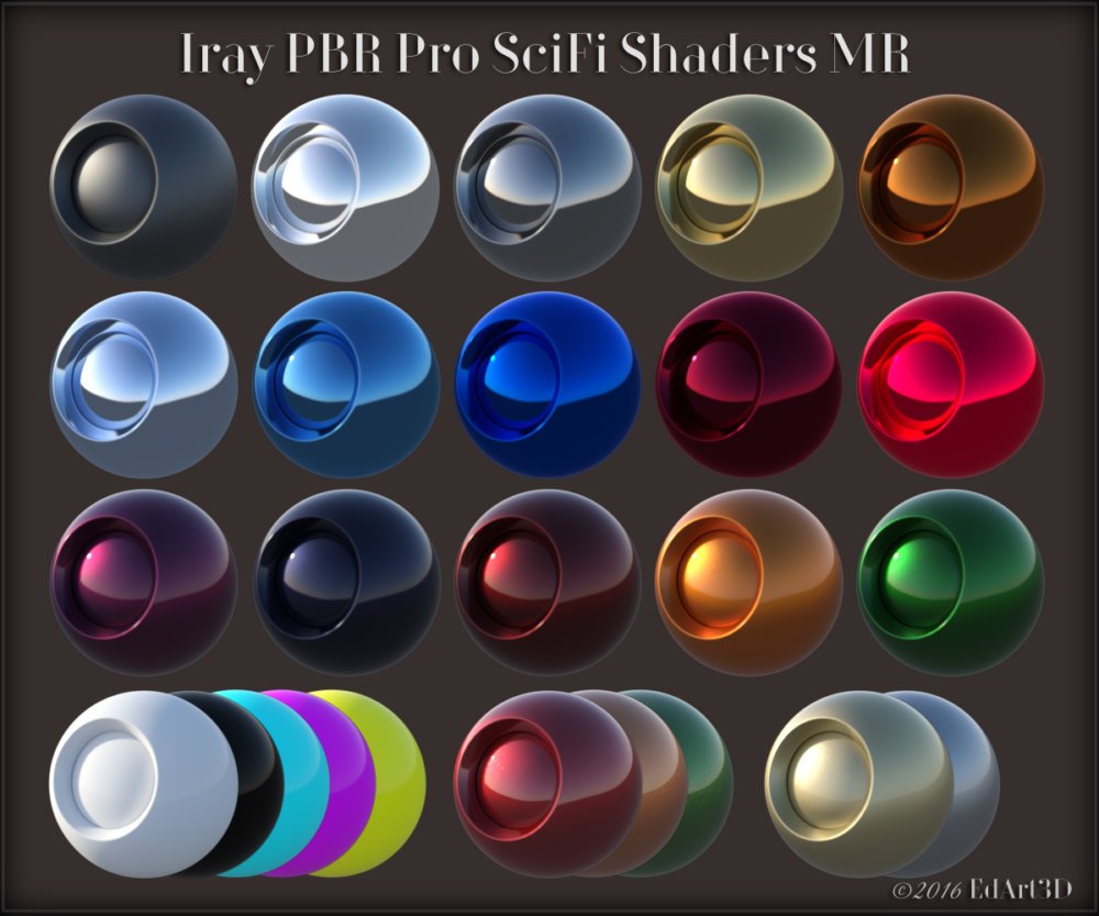 Iray PBR Pro SciFi Shaders MR