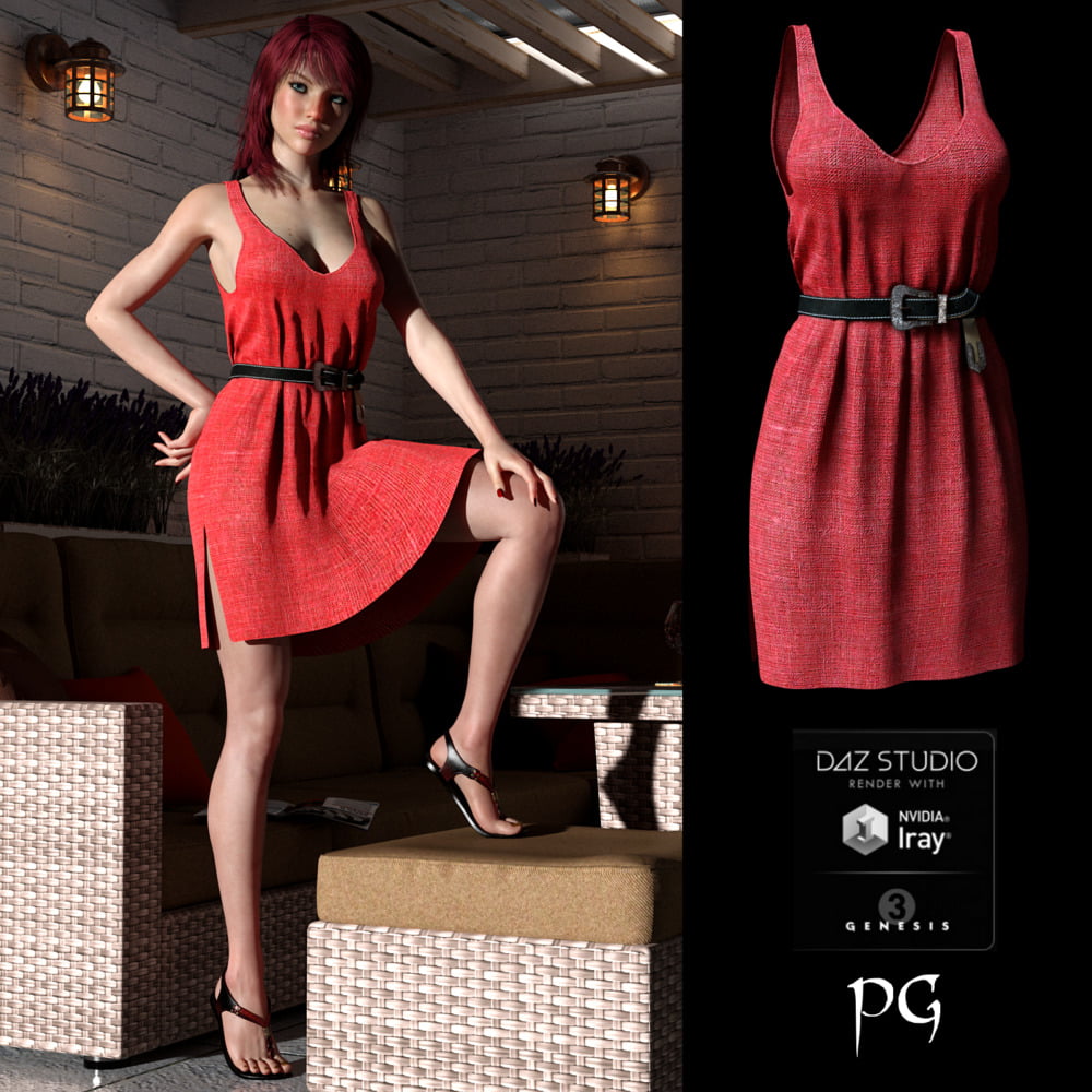 Linen Tank Dress for G3F