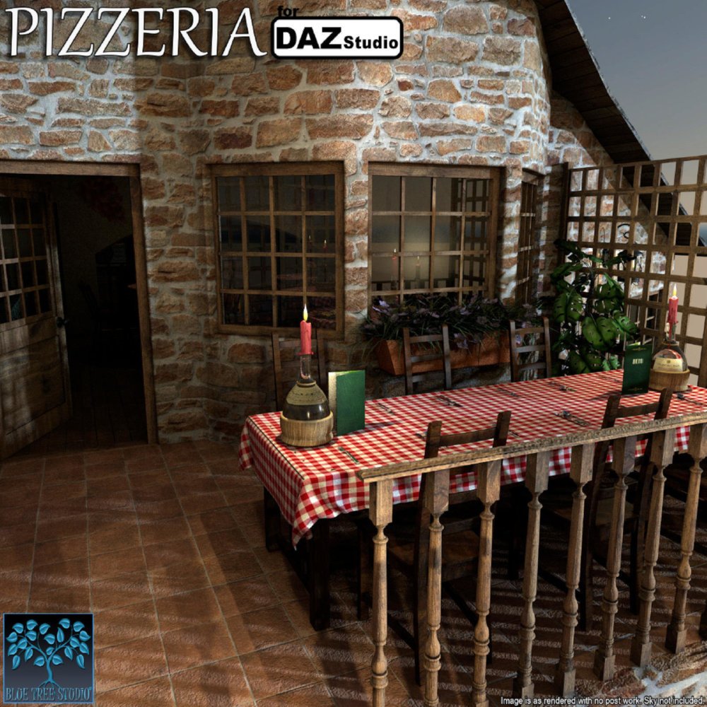 Pizzeria for Daz Studio_