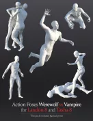 Action Poses Werewolf vs Vampire